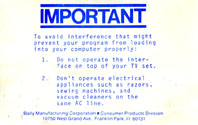300 Baud Interface (Warning)